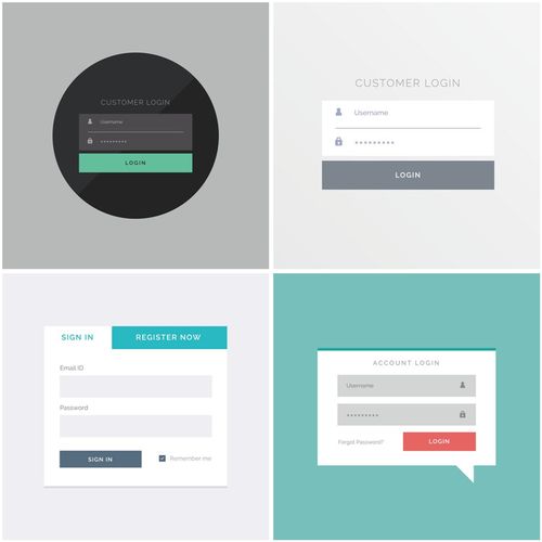 a0506用戶登錄界面用戶名軟件ui網站創意簡約eps設計素材ai矢量圖